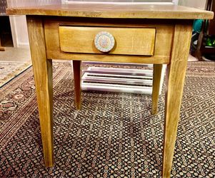 Side table brown with a drawer