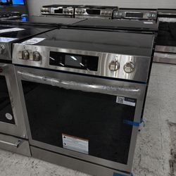 Frigidaire 30in 6.2 Cu Ft 5 Burner Element Slide In Electric Range W/ Total Convection & Air Fry