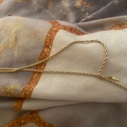 14K Gold Rope Chain , 16” / 41cm 