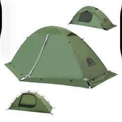 1 Person Backpacking Tent for 4-Season - Winter Waterproof Tent for One Person, Lightweight Camping Tent for Backpacking, Easy Set Up Cold Weather T