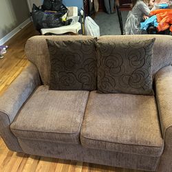 Brown Loveseat