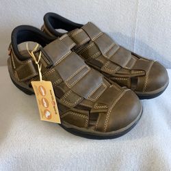 Earth Spirit Gelron Cushion Sandals Mens 11 Brown Adjustable Strap Sport