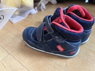 See Kai Run Boy High-Top Shoes – Size 10 – Navy/Red