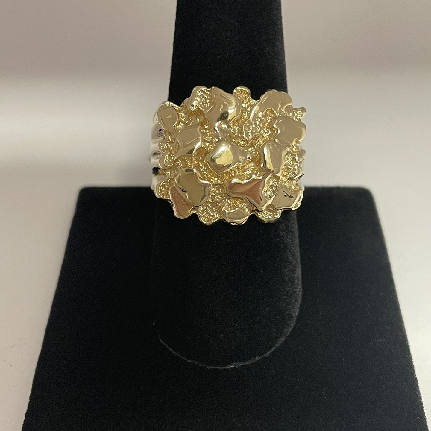 14k Gold Nugget Ring 