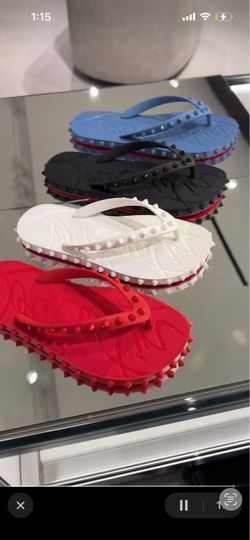 Red bottom slippers