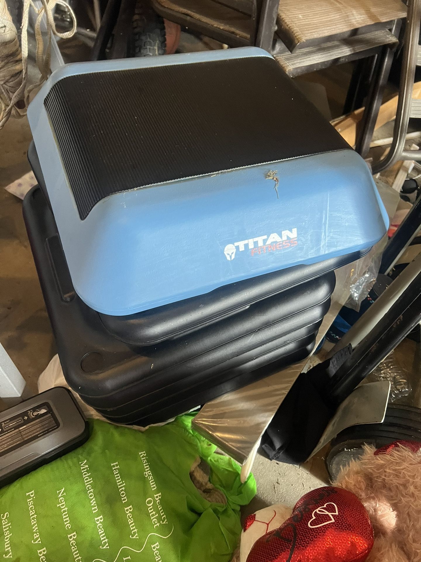 Ottoman, Grill, Outdoor Chairs Table, Weight Vest, Pull Up Exercise Equip, Kids Electric 4wheeler, 2 Power Saw