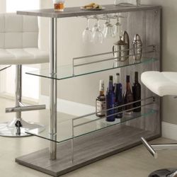 Bar With Wine Glass Rack
