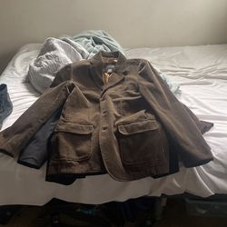 Brown corduroy Suit Jacket Medium