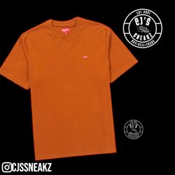 Brand New Men’s Supreme Small Box Logo Tee Rust - Size X-Large Authentic