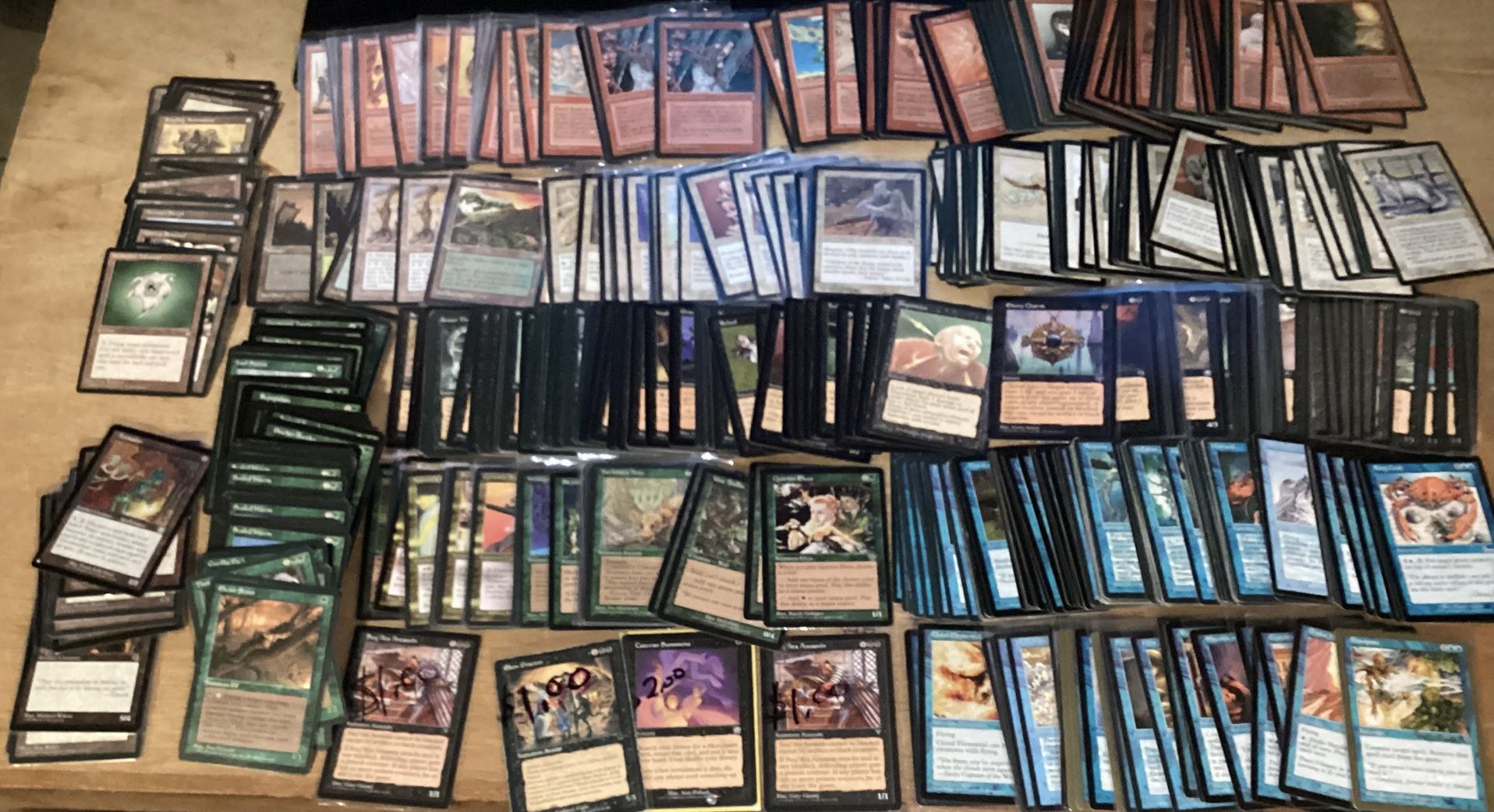Over 600+ Vintage Black Border Magic the Gathering cards from 1(contact info removed) No foils Card sets