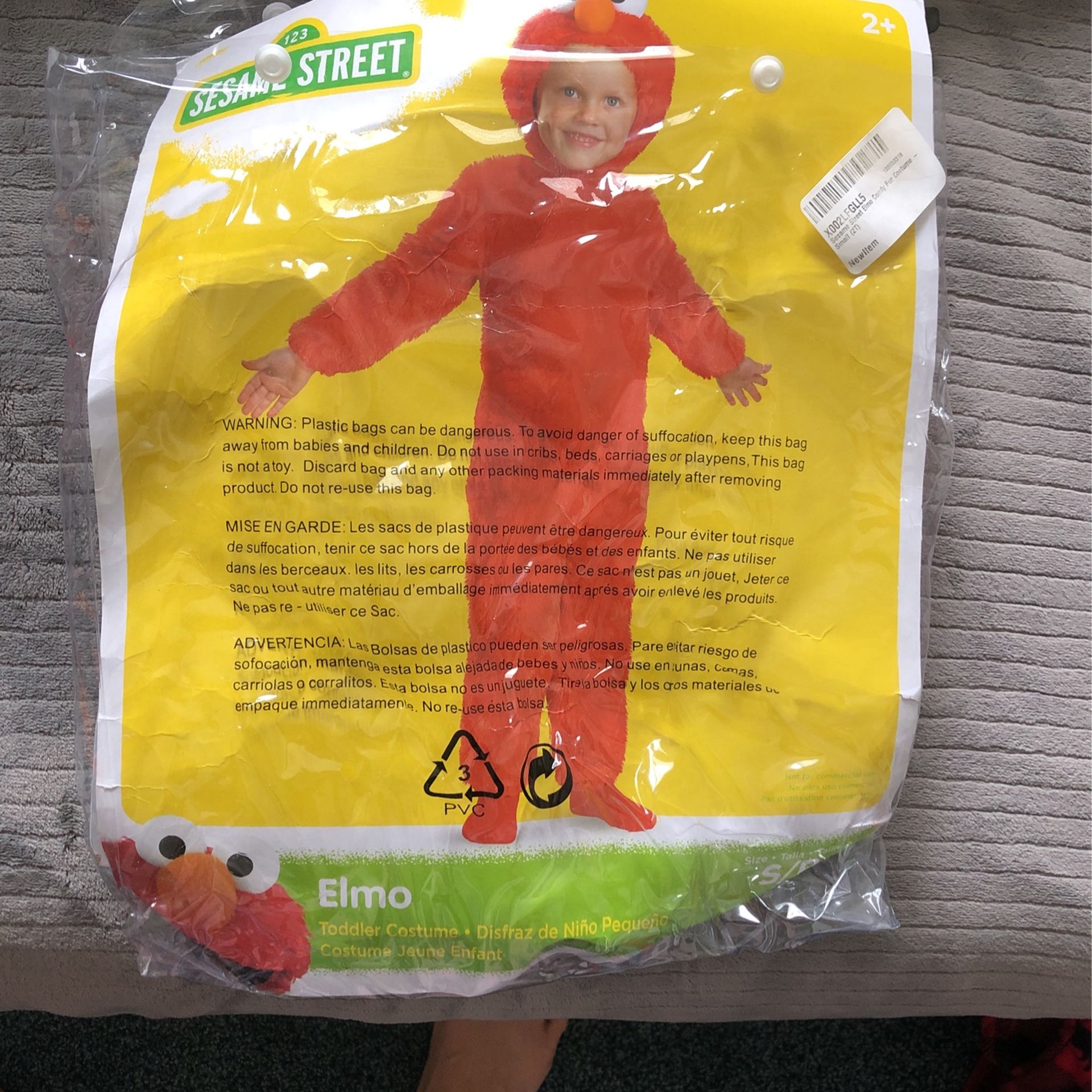 Elmo Costume Size 2T