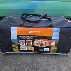 Ozark Trail 14-Person 4-Room Tent - Brand New 