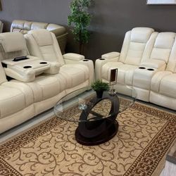 Power Reclining Sofa And Loveseat 