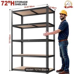 72"Garage Shelving Storage Shelve 