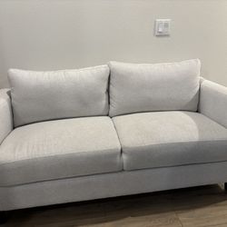 Stone Sofa, Light Grey (loveseat)