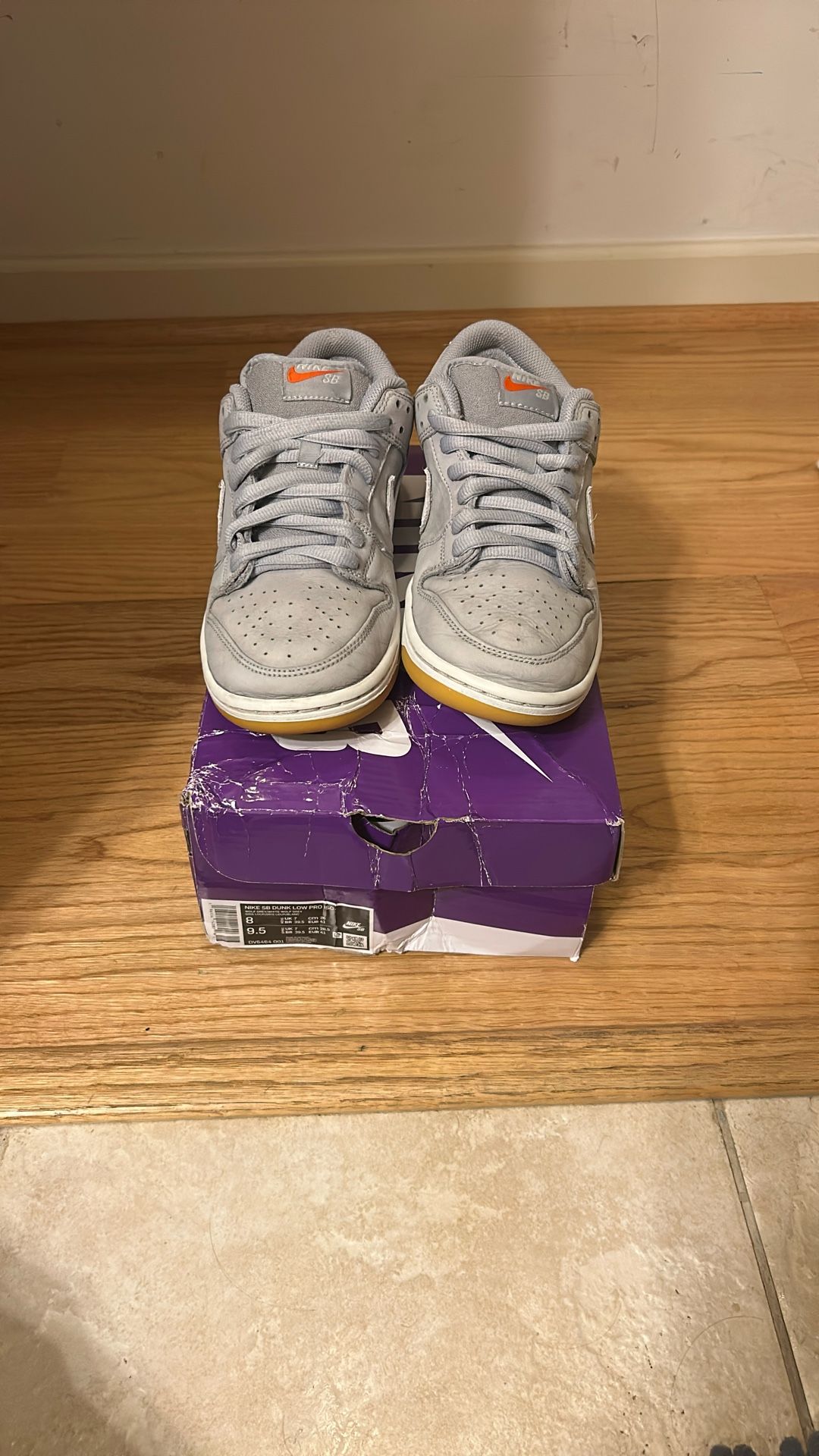 Nike Dunk Low SB Wolf Grey Size 8 Men’s