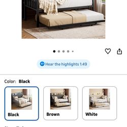 Heavy Duty Twin/ King Bees Frame With 2 Twin Mattress.