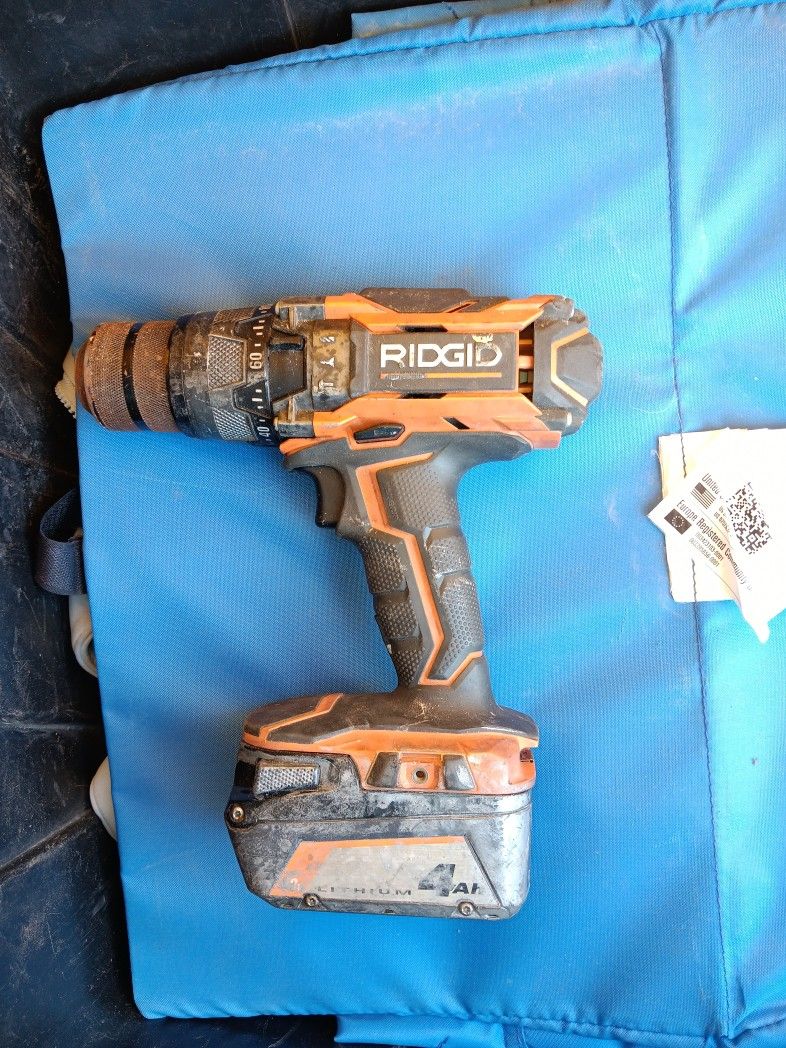 Ridgid 18V Brushless 1/2'' High Torque Hammer Drill/Driver, Orange