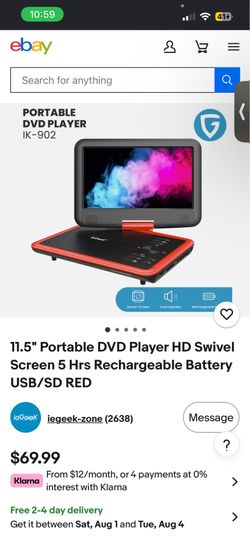 Portable DVD player