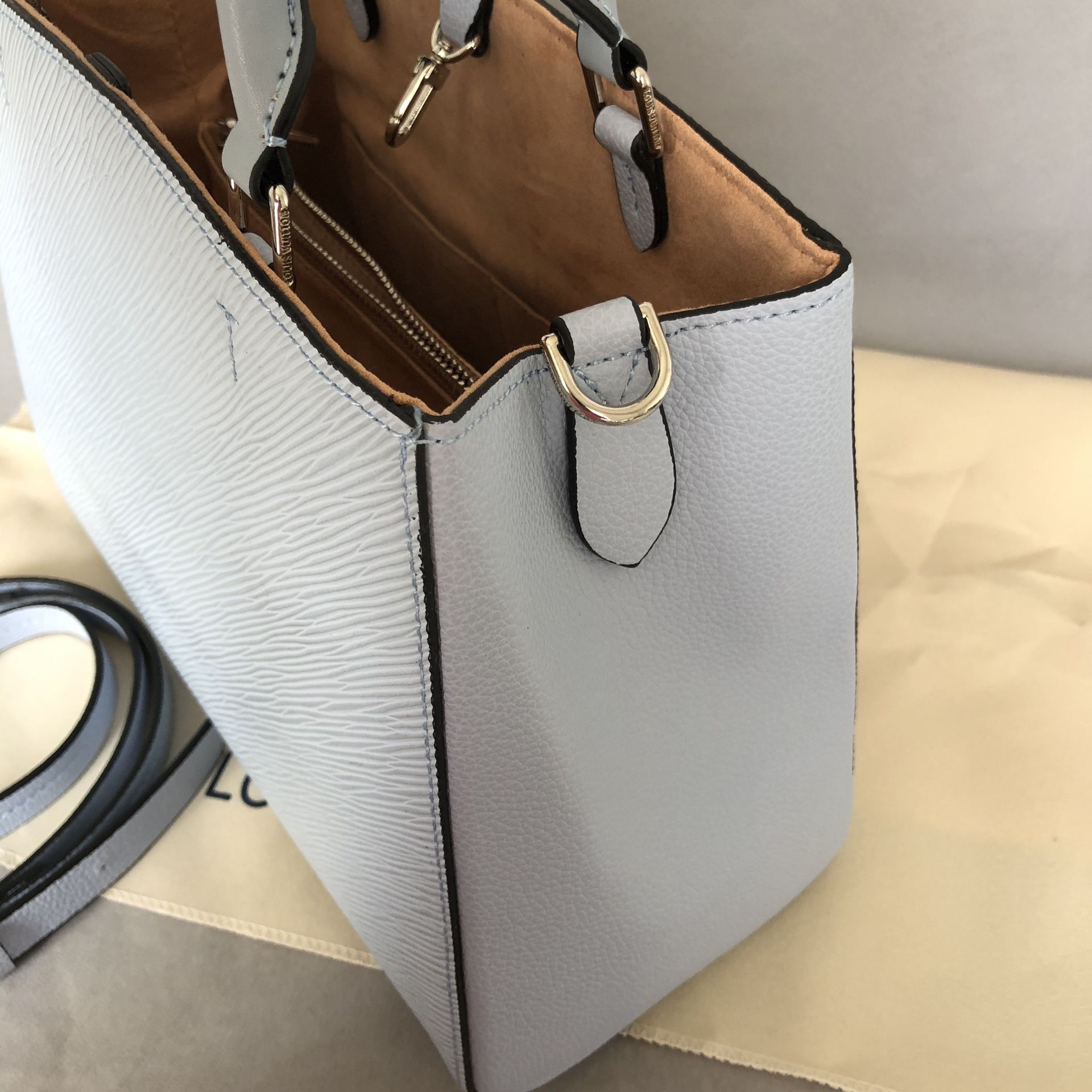 Louis Vuitton Marelle Tote BB Bag LV Epi Monogram Shopping Bag Light Blue  2Way Shoulderbag M59950 with See-through LV logo for Sale in Toledo, OH -  OfferUp