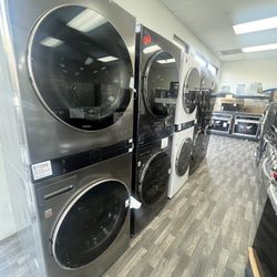 Single Unit Wash-Tower 5.0cu.ft Washer & 7.4cu.ft Gas Dryer 
