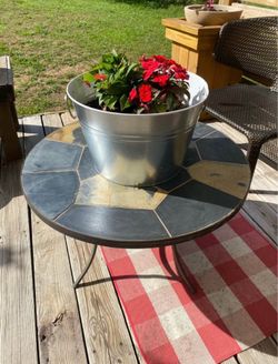 Stone coffee table .