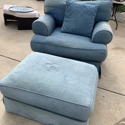 Chair +ottoman 