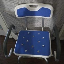 Shower Chair with Arms and Back for Seniors Elderly