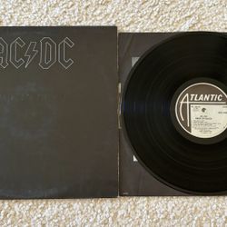 AC/DC “Back in Black” Vinyl Lp 1980 Atlantic Records Original Monarch Press Gray Outline Robert Ludwig Hard Rock. 