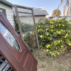 Glass /wood Door -sliding Screen Door-glass Door- LED Ceiling Fan 