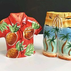 Hawaiian Shirt & Shorts Salt And Pepper Shakers
