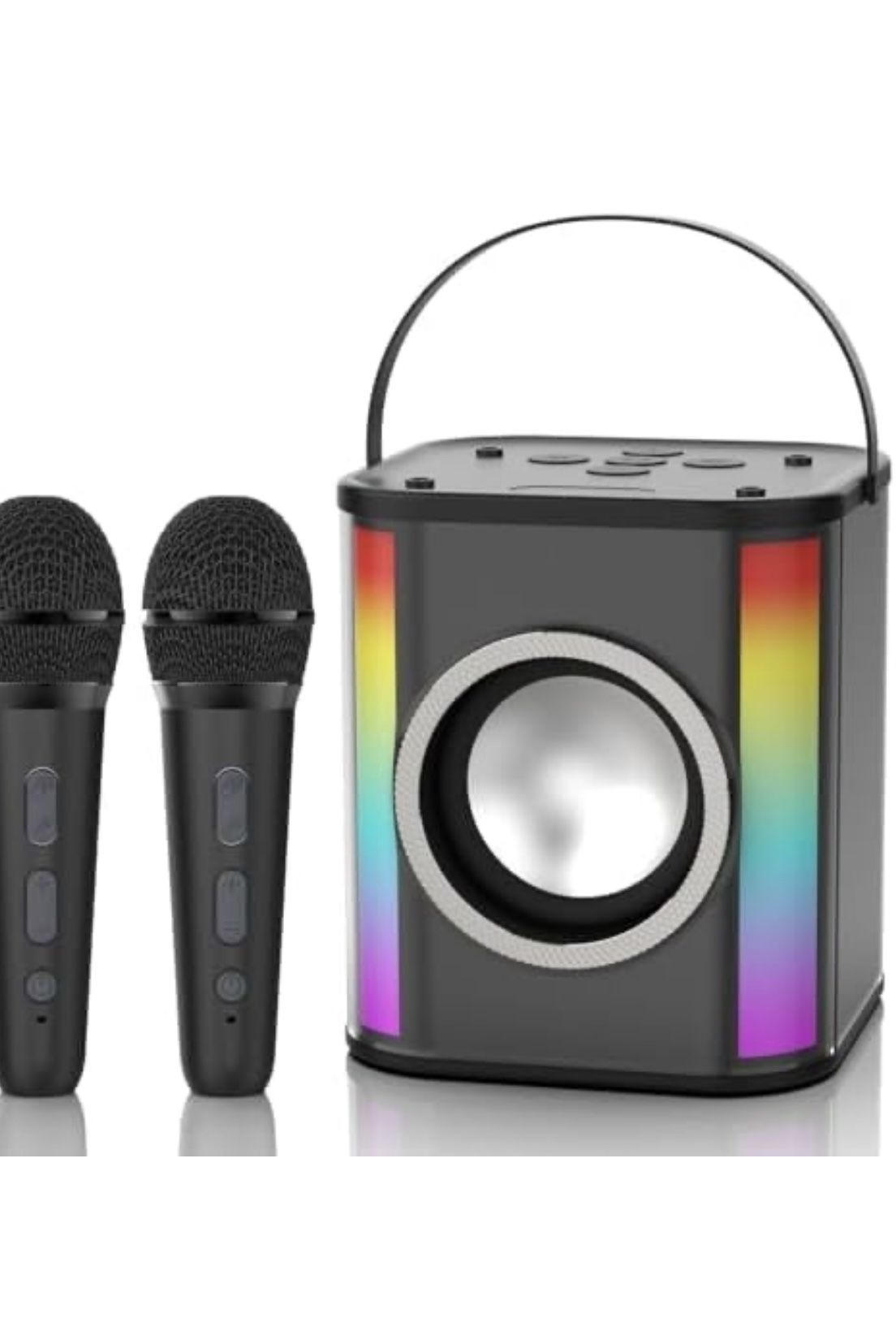 Karaoke Machine for Kids Adults, Mini Portable Bluetooth Speaker 