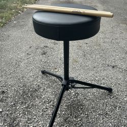 Drum Throne And Drum Sticks