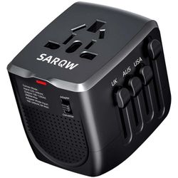 SARQW Travel Converter Adapter Voltage Converter That Steps Down 220 Volts to 110 Volts for use in Over 200 Countries,Including The U.S., U.K., Europe