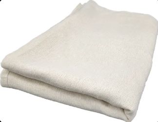 Bath Blanket 70x90in Unbleached Beige 80/20 Blend