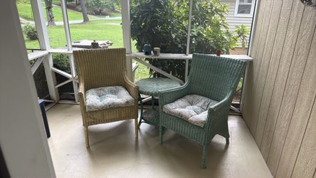 Wicker Chairs & Table