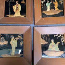 Japanese Painted Tile Art