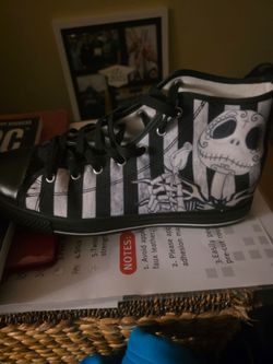 Disney The Nightmare Before Christmas Jack Skellington High-Top Sneakers W10