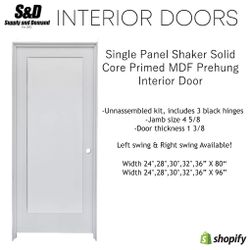 Interior doors