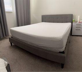 queen size bed, sofa
