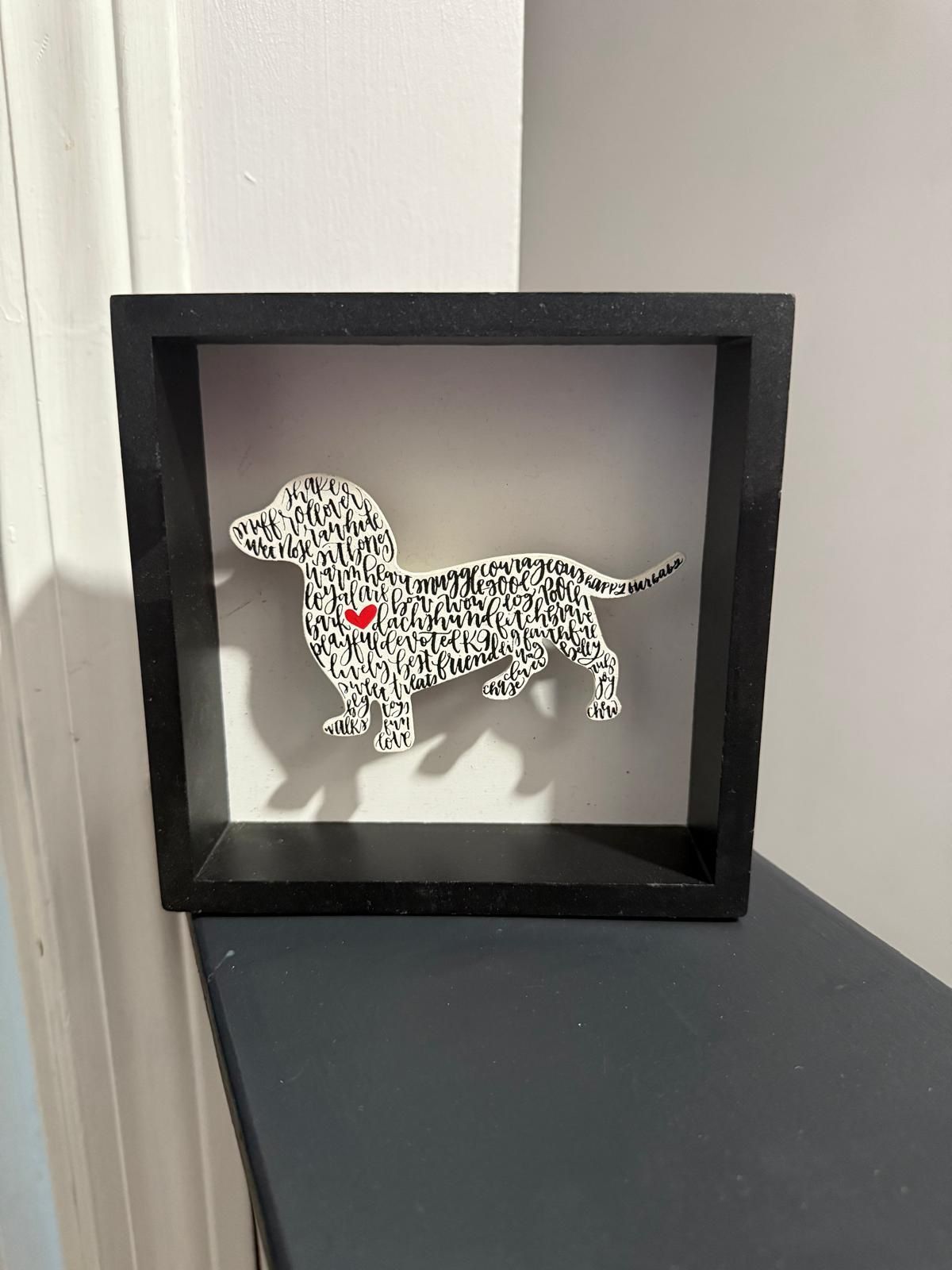 Dog Frame Decor