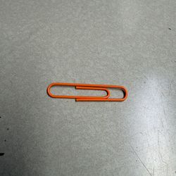 Orange Paper clip 