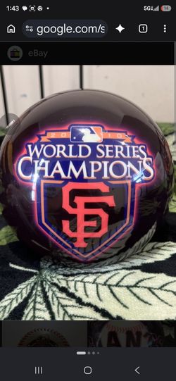 2010 SF GIANT WORLD SERIES BOWLING BALL NO HOLES DRILLED