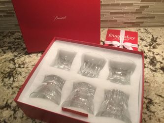 Baccarat whiskey rocks glass set