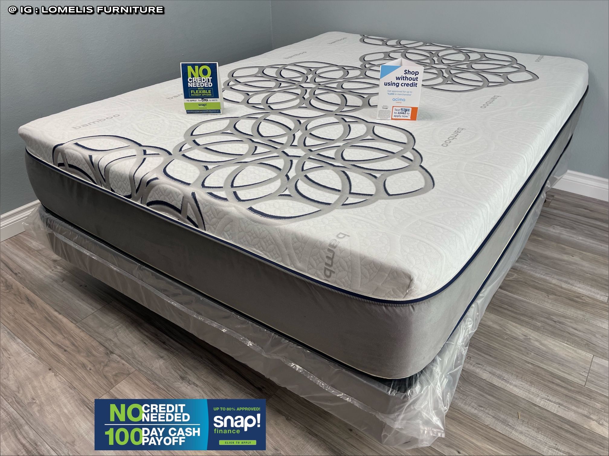 Cal King Sky Comfort Bamboo Hybrid Cooling Gel Memory Foam Mattress