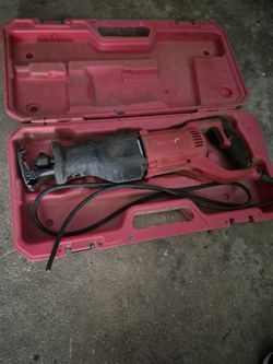 Bauer 10 Amp Reciprocating Saw with Case – Needs Power Cord Repair
