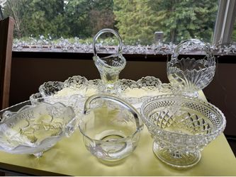 Vintage Crystal Candy Bowl