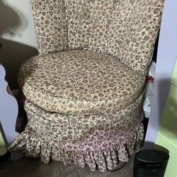 vintage floral chair