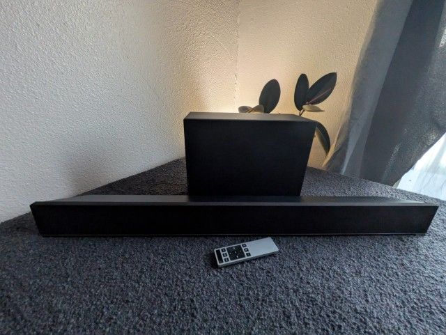 Vizio Soundbar and Subwoofer, 38"