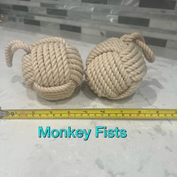 Nautical monkey fists, both for $10